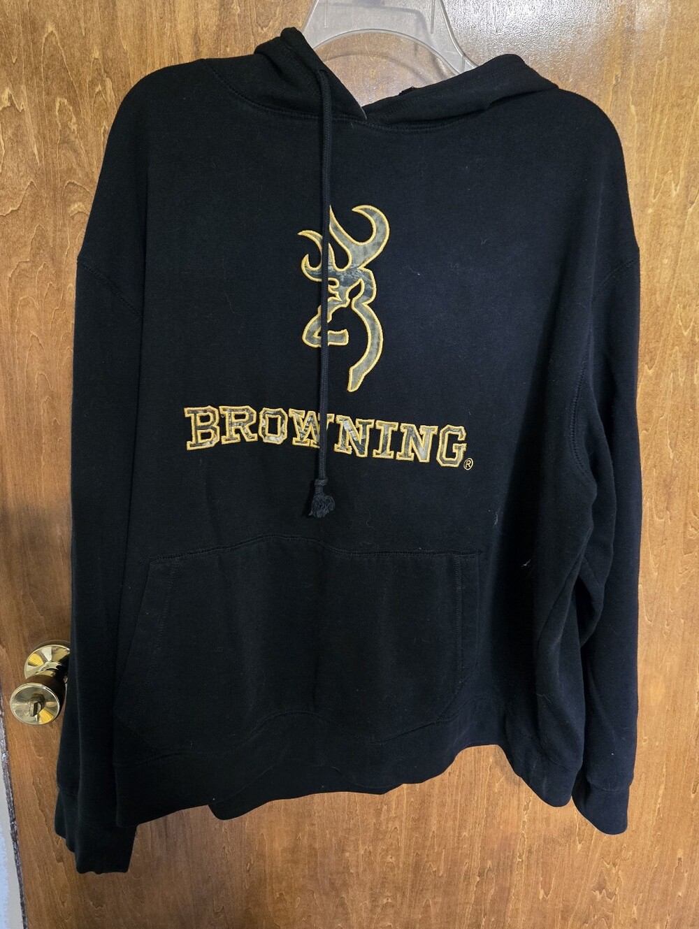 Browning Black Hoodie with Gold Emblem